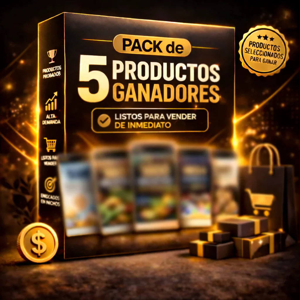Pack de Productos Ganadores: Que facturan $10,000 al mes